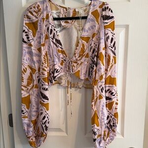 For Love and Lemons Esmeralda Crop Top